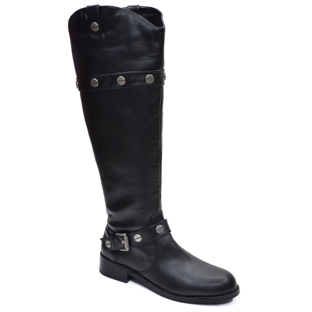 INC Marty Vegan Belted Riding Knee Boots 5.5